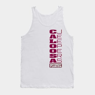 Maroon Vertical Logo Tank Top